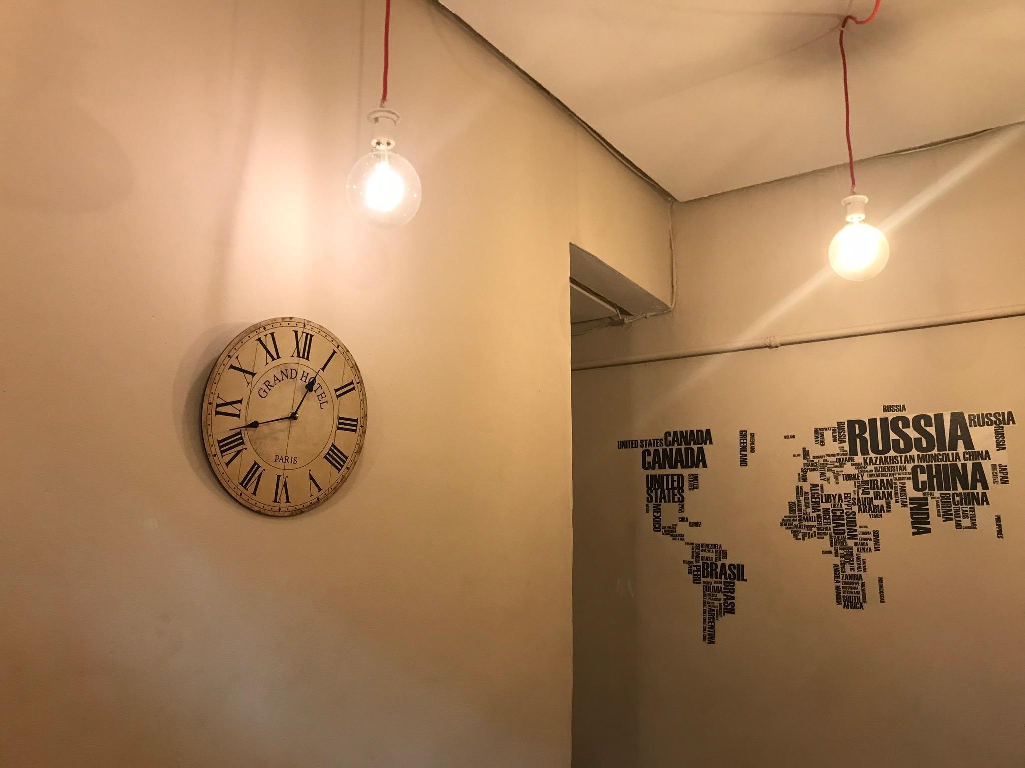 เพนชั่น โลส เปราเลส Hotel มาดริด ภายนอก รูปภาพ A wall clock